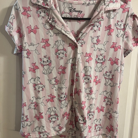 Disney Pink and White Cat Pajama Set - Picture 2 of 10